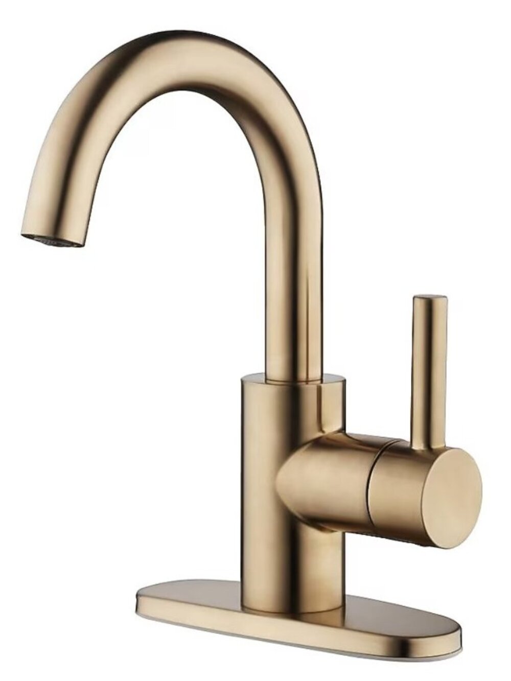 Jacuzzi Duncan Brushed Bronze 4-in centerset 1-handle WaterSense High-arc Reside